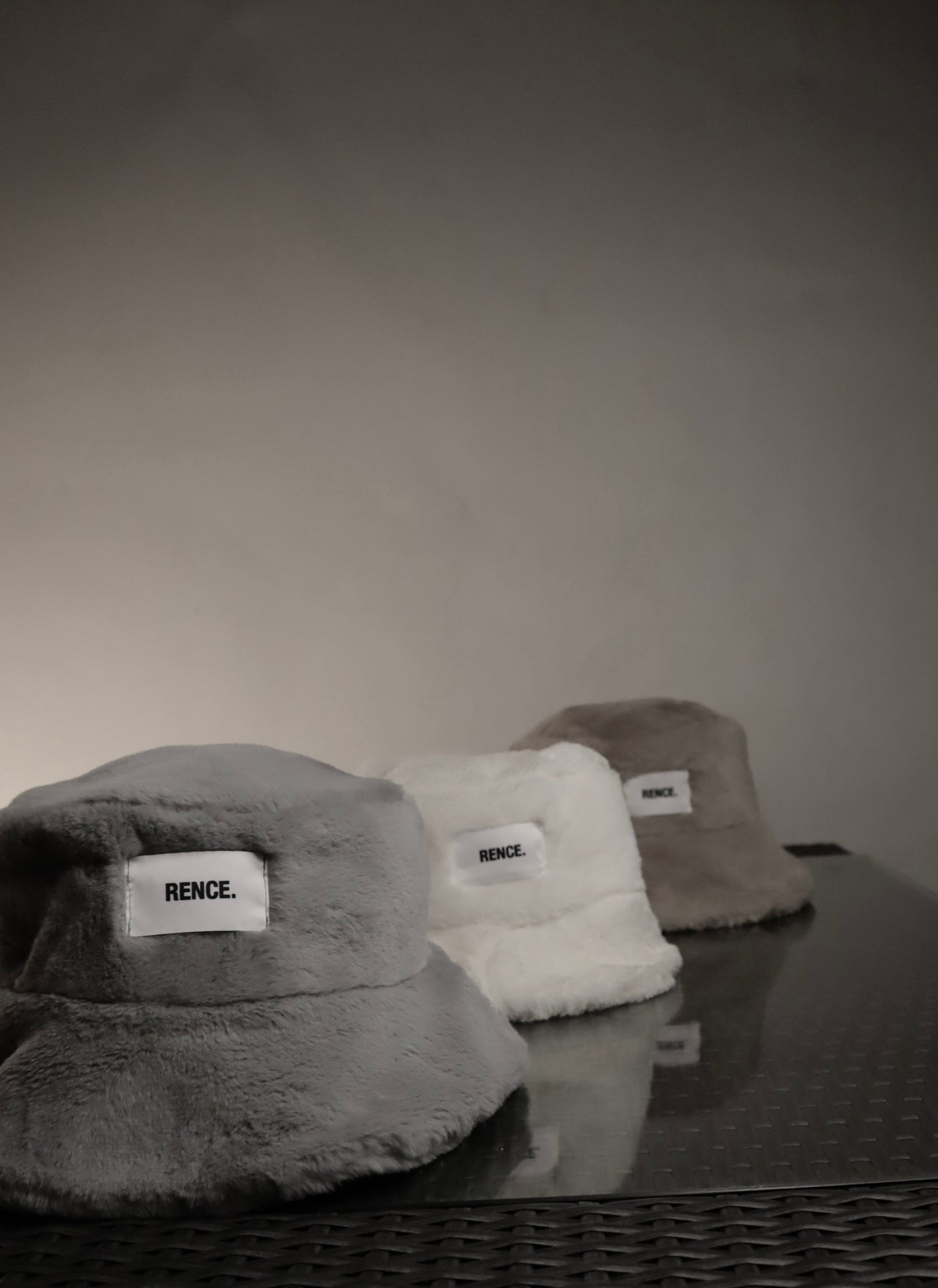 Rence. Fur Bucket Hats 