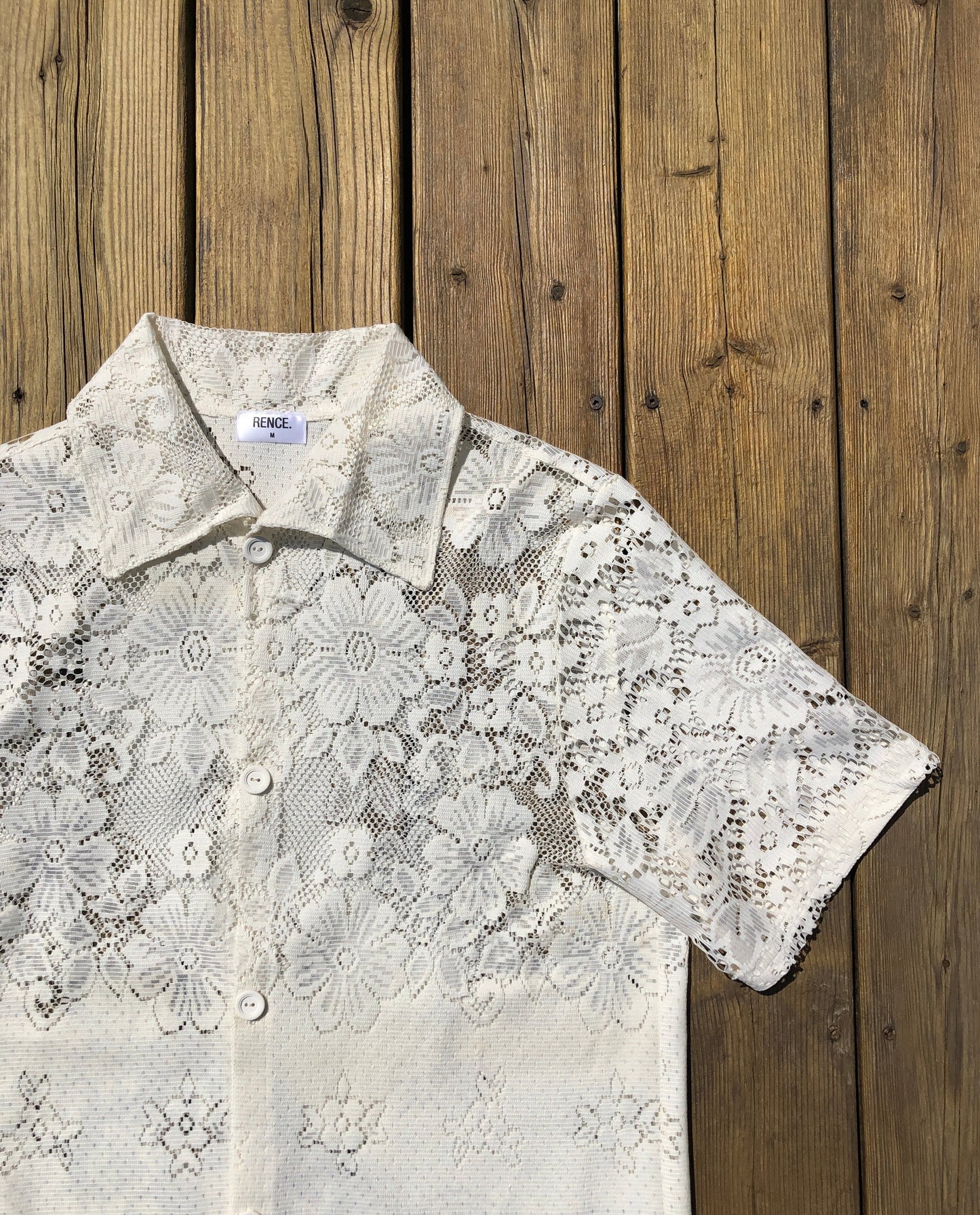 Flower Lace Button-Up