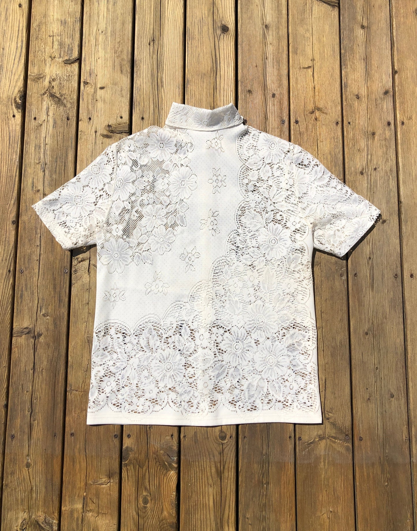 Flower Lace Button-Up