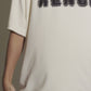 beige Oversized Scrap Tee.