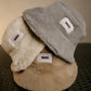 Ivory Fur Bucket Hat