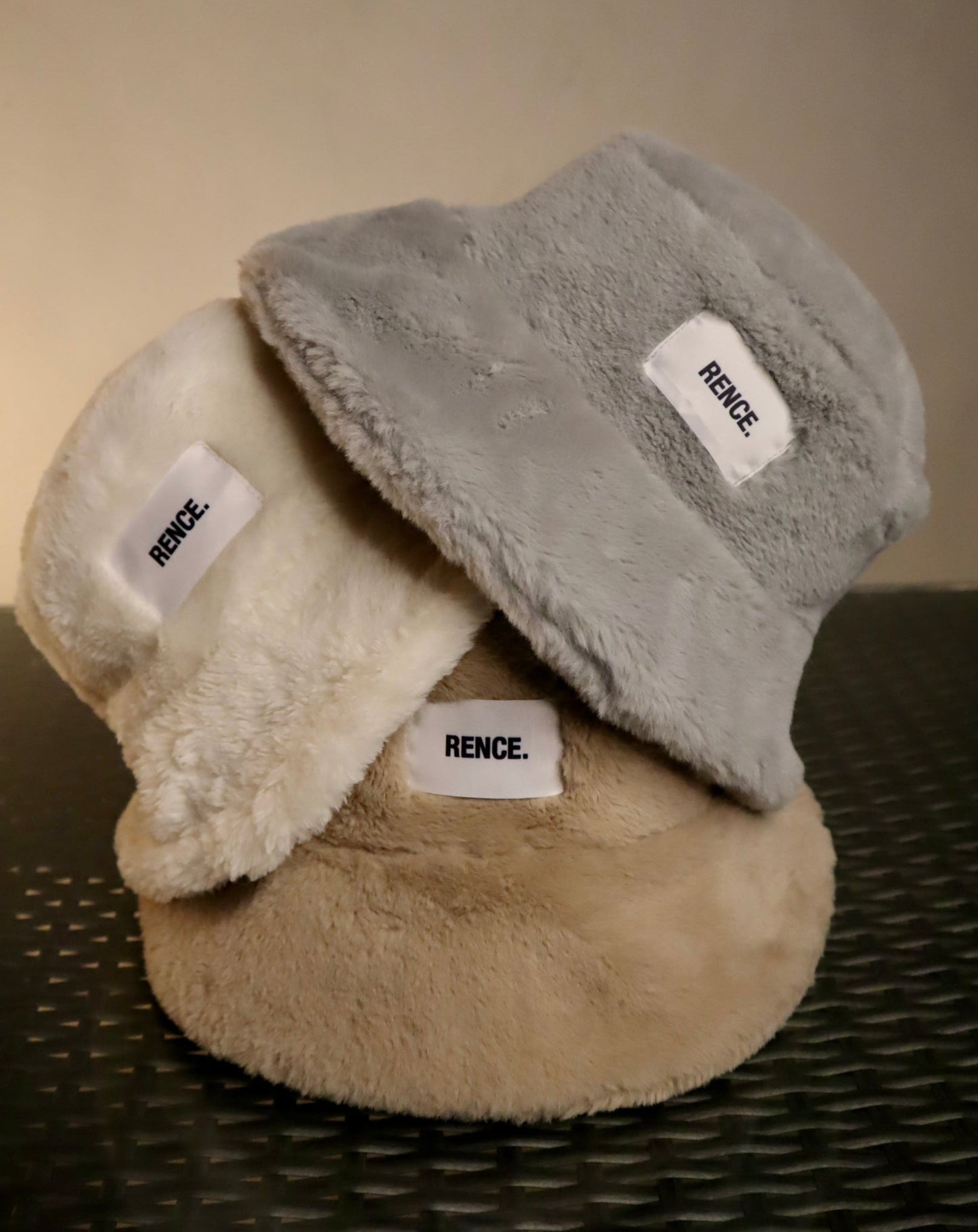 Ivory Fur Bucket Hat